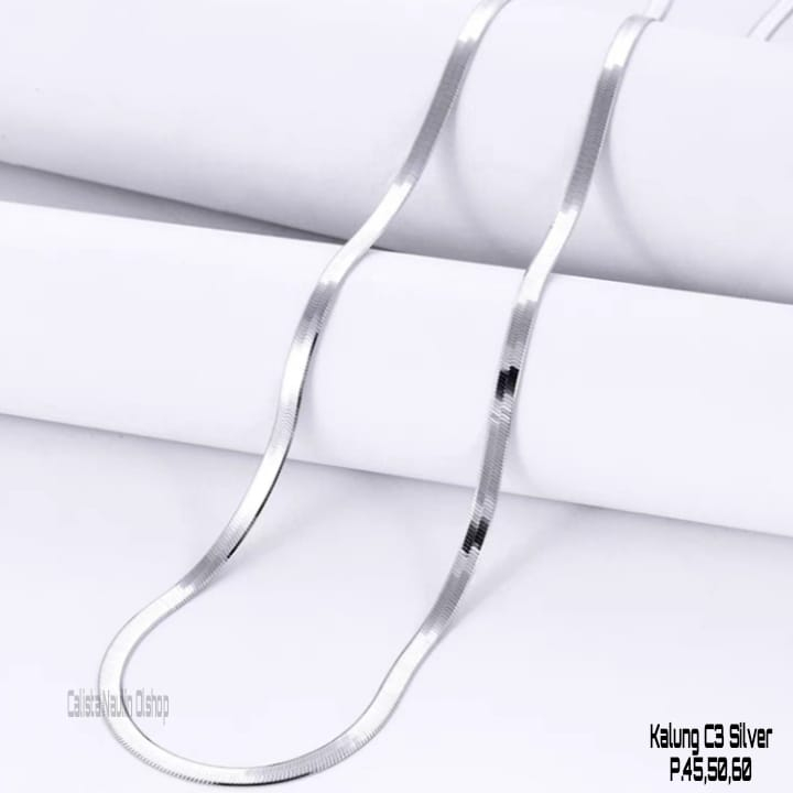 Kalung Gepeng Gope tren Polos Anti Karat Anti Luntur