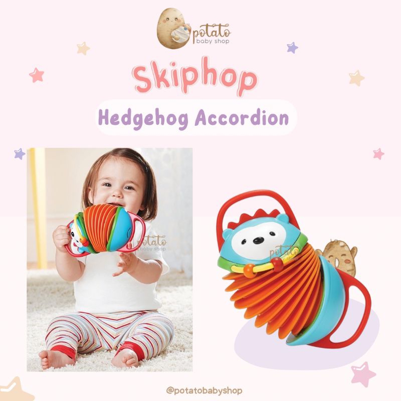 Skip Hop Explore And More Hedgehog Accordion - Mainan Musik Anak Skiphop