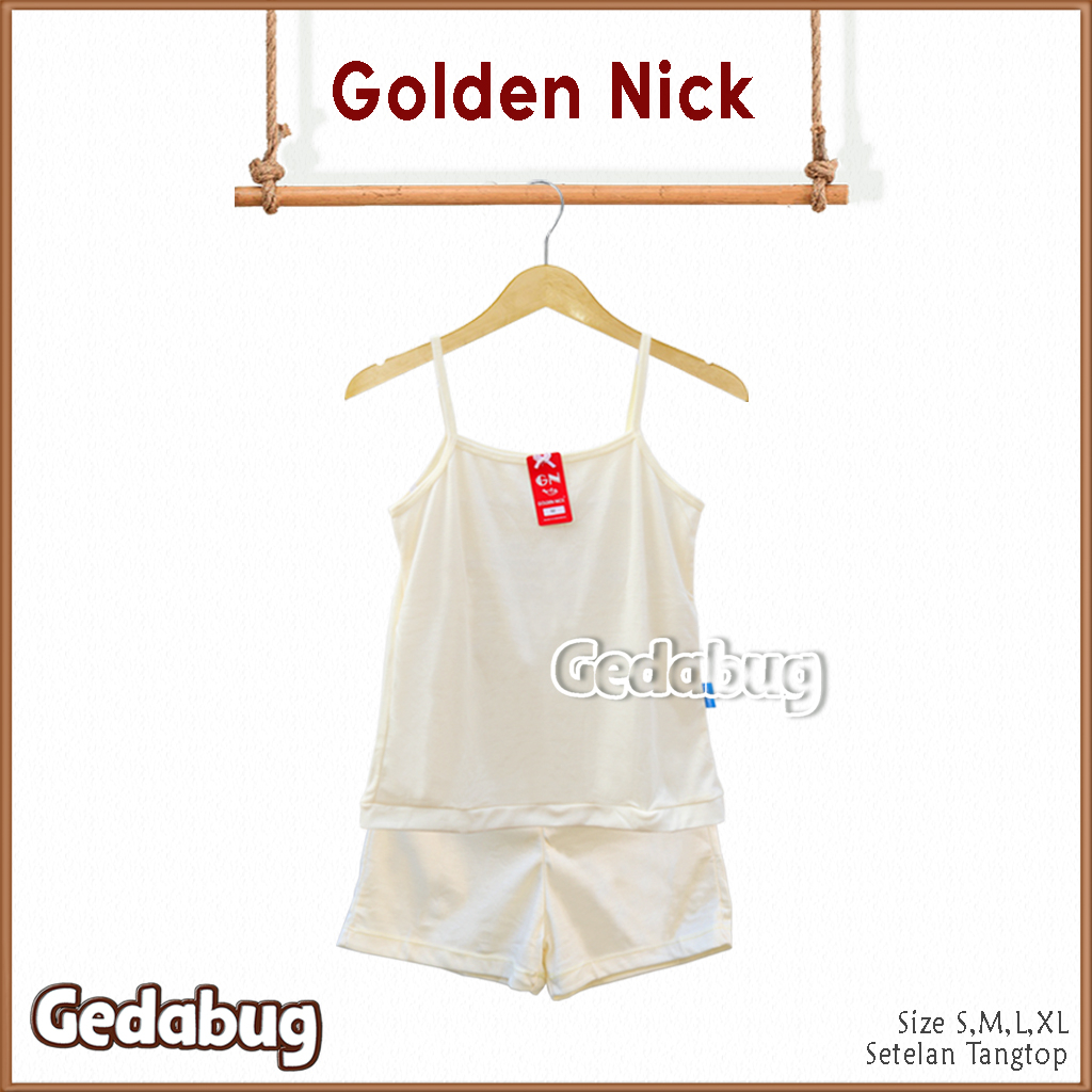 Setelan Tangtop Golden Nick SK 002 Tali KECIL| Setelan Daleman dewasa Tali kecil Lembut | Gedabug