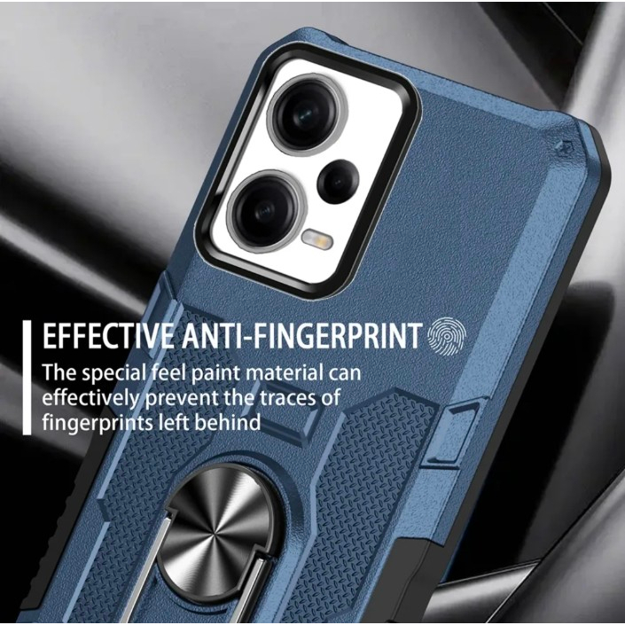 Case Armor XIAOMI REDMI NOTE 12 PRO 5G Iring Cincin Magnetic Kesing Hp Protect kamera Premium Hard Case Standing Robot Pelindung Kamera