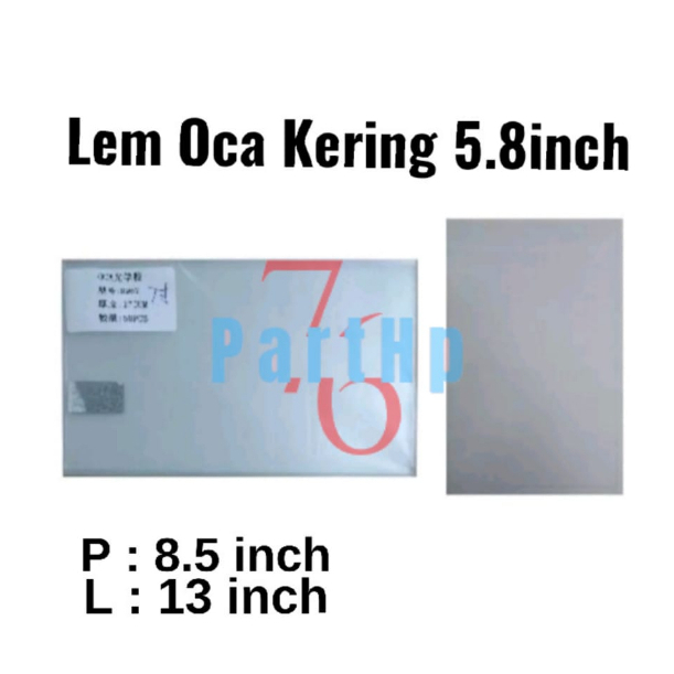 Universal Lem OCA 5.8inch - Adhesive Perekat Occa Kering Dry Glue 5.8