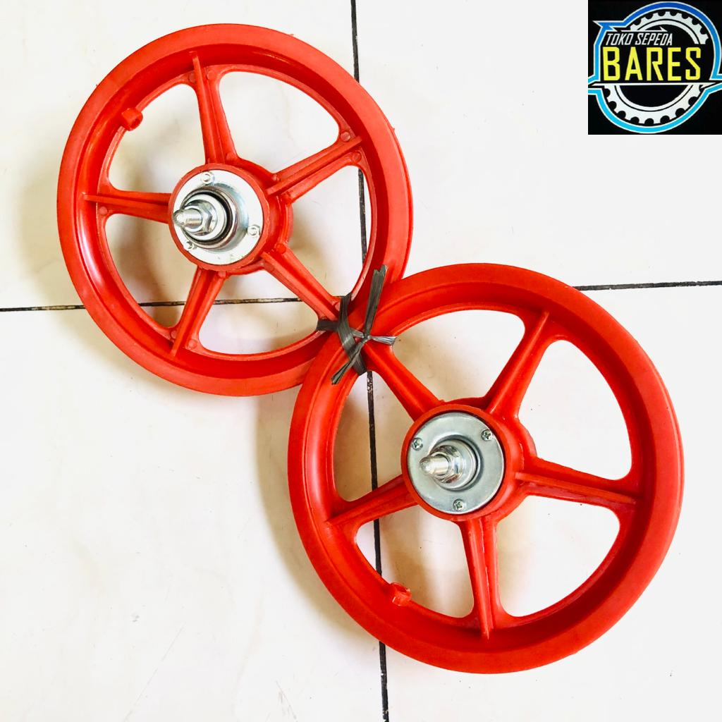 Roda Velg Sepeda BMX / Mini Anak 12 / Wheel Set Bintang / Racing