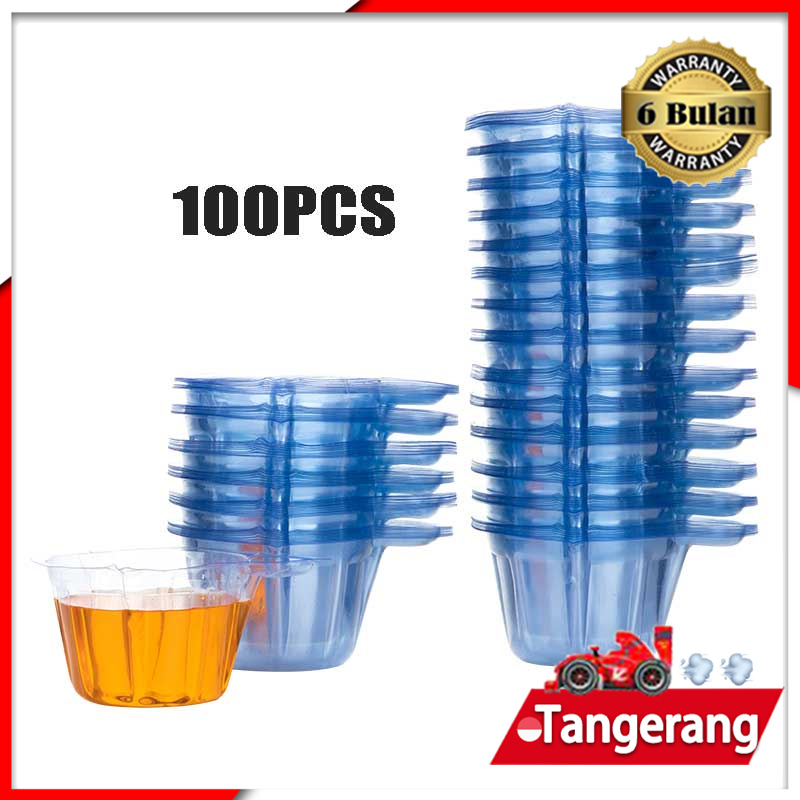 100pcs/Set Cup Urine Wadah Tampungan Urin Penampung Pipis Tes Hamil Tespek Tes Ovulasi Test Pack Plastik Sekali Pakai