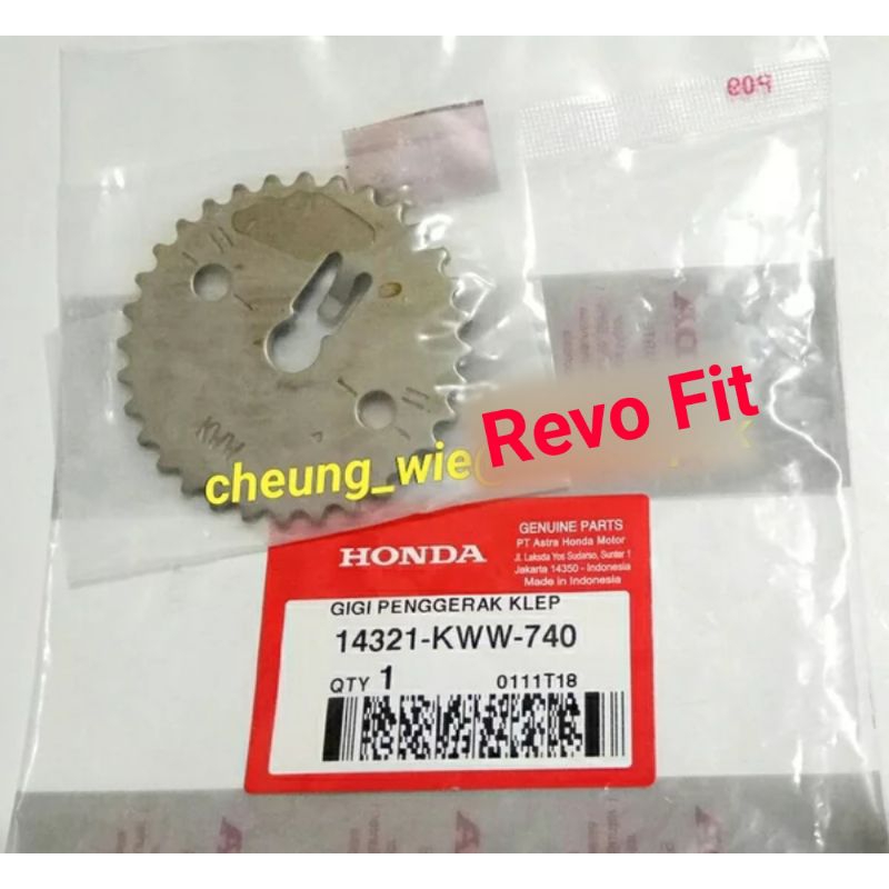14321KWW740 gear/ gigi rantai keteng kamrat honda new blade 110/ revo absolute new 110 fit ori AHM