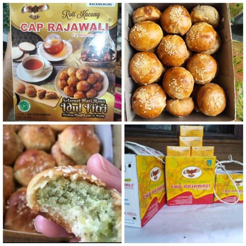 roti kacang rajawali ( hijau ) 21 pcs