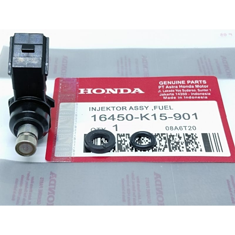Injektor ORI Honda Resmi AHM K15 Hole (8)+Sil Honda Cb150R Old-Cbr150 Old-Cb150 New Led