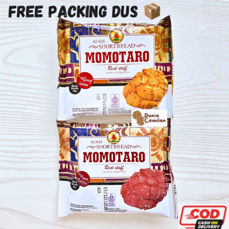 

[TERMURAH!] Momotaro by AOKA Short Bread Cookies 45gr - Cookies Coklat dan Original