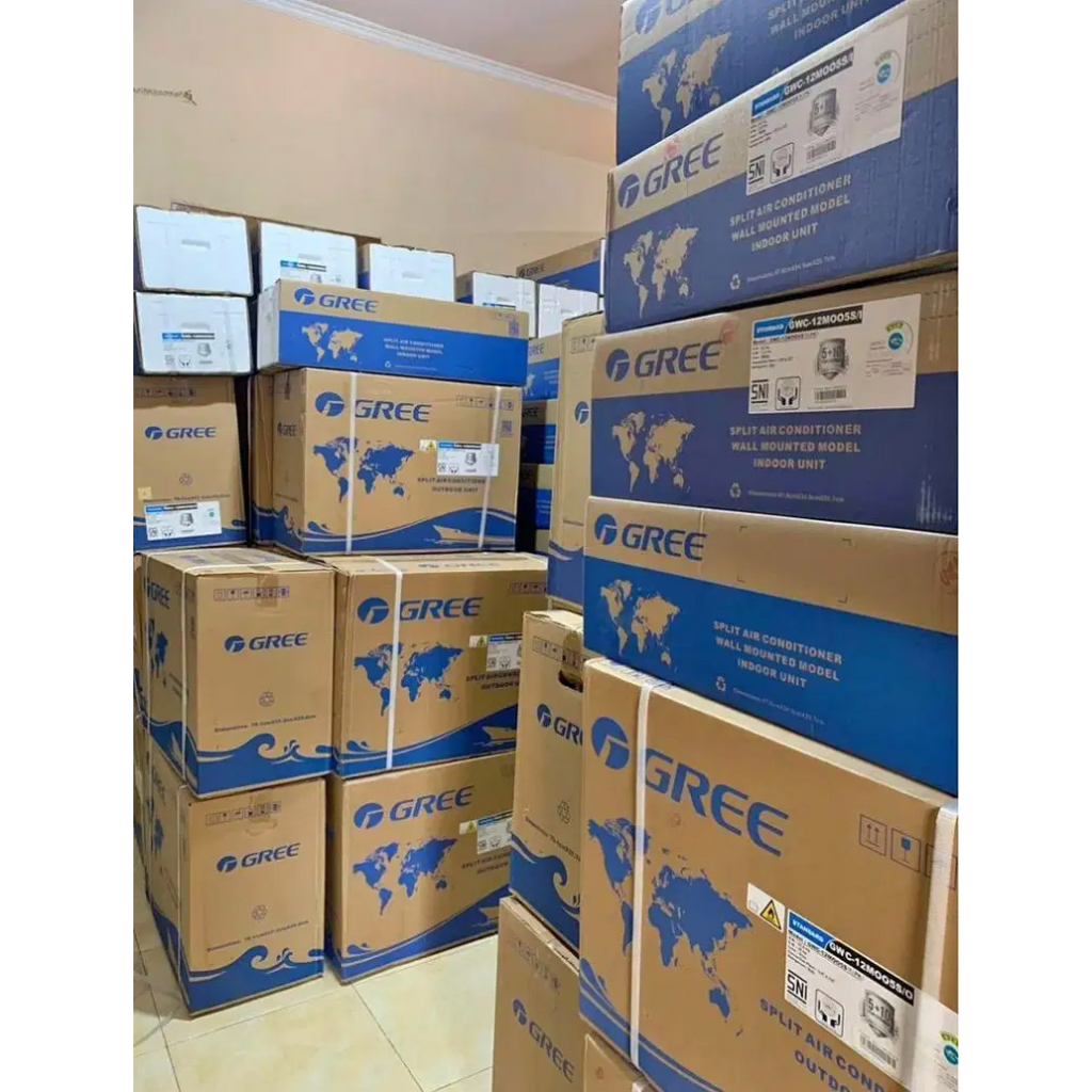 AC GREE DELUXE LOW WATT 1/2 PK 05C3E ORIGINAL HARGA PABRIK