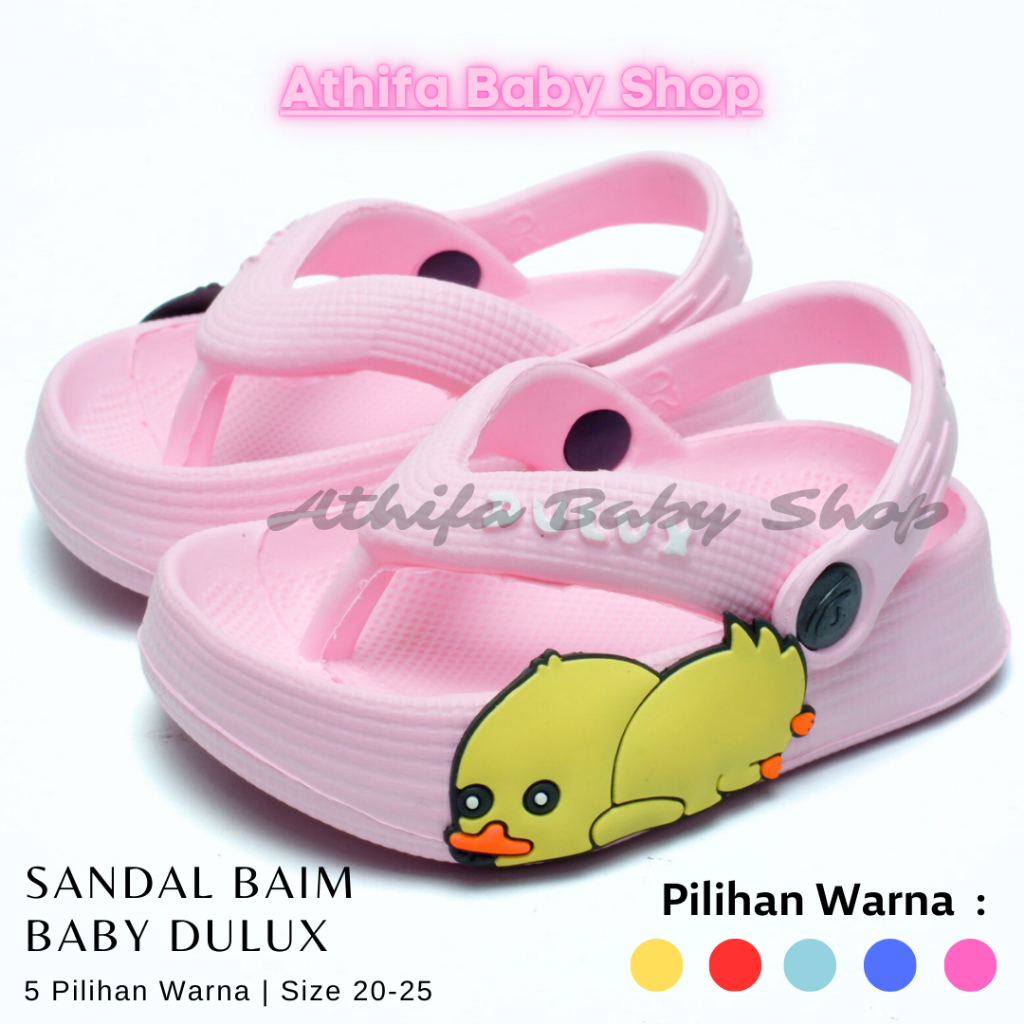 Sepatu Sandal Anak Bayi Perempuan Usia 6 Bulan 1 2 3 Tahun Anak Cowo Balita Spatu Sandal Prewalker Phylon Ringan Sendal Baim Gunung Spon -Dulux 510 Bebek-