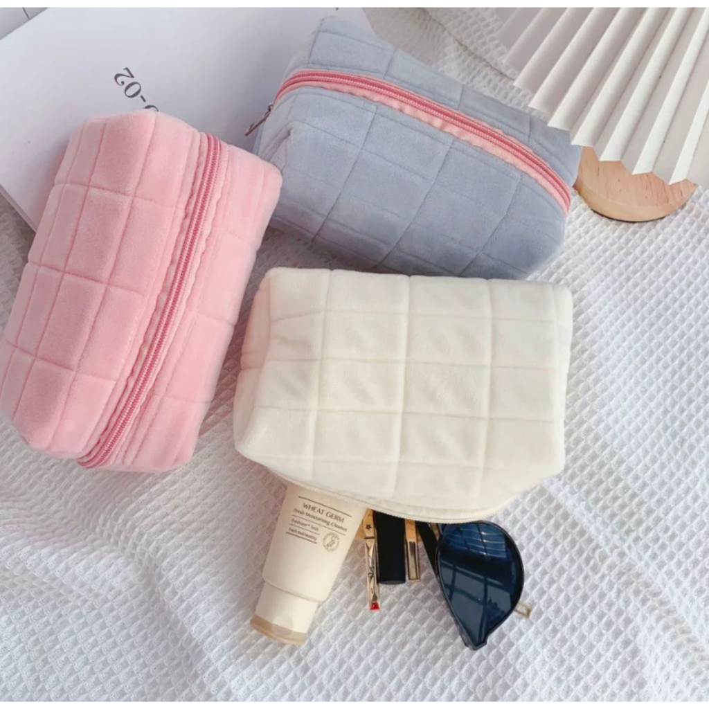 

HEYZA Kotak Pensil Velvet Aesthetic Premium High Quality Pastel Korea Import Lucu / Pencil case / Pouch Makeup