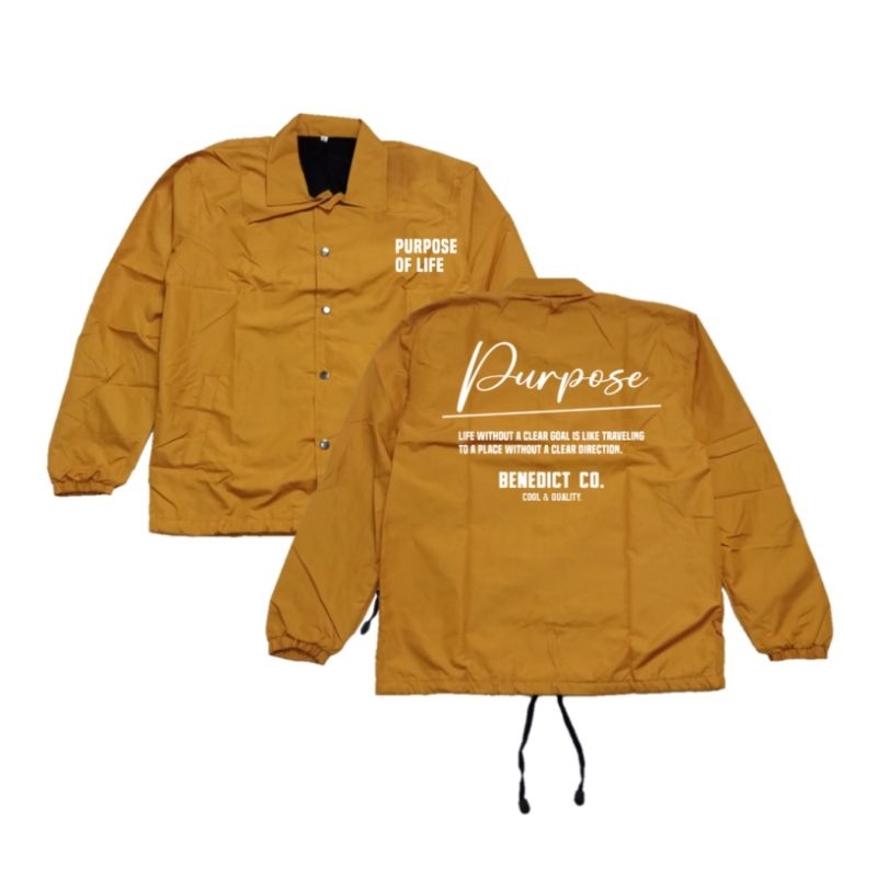 COACH JACKET "PURPOSE OF LIFE" BENEDICT CLOTHING
