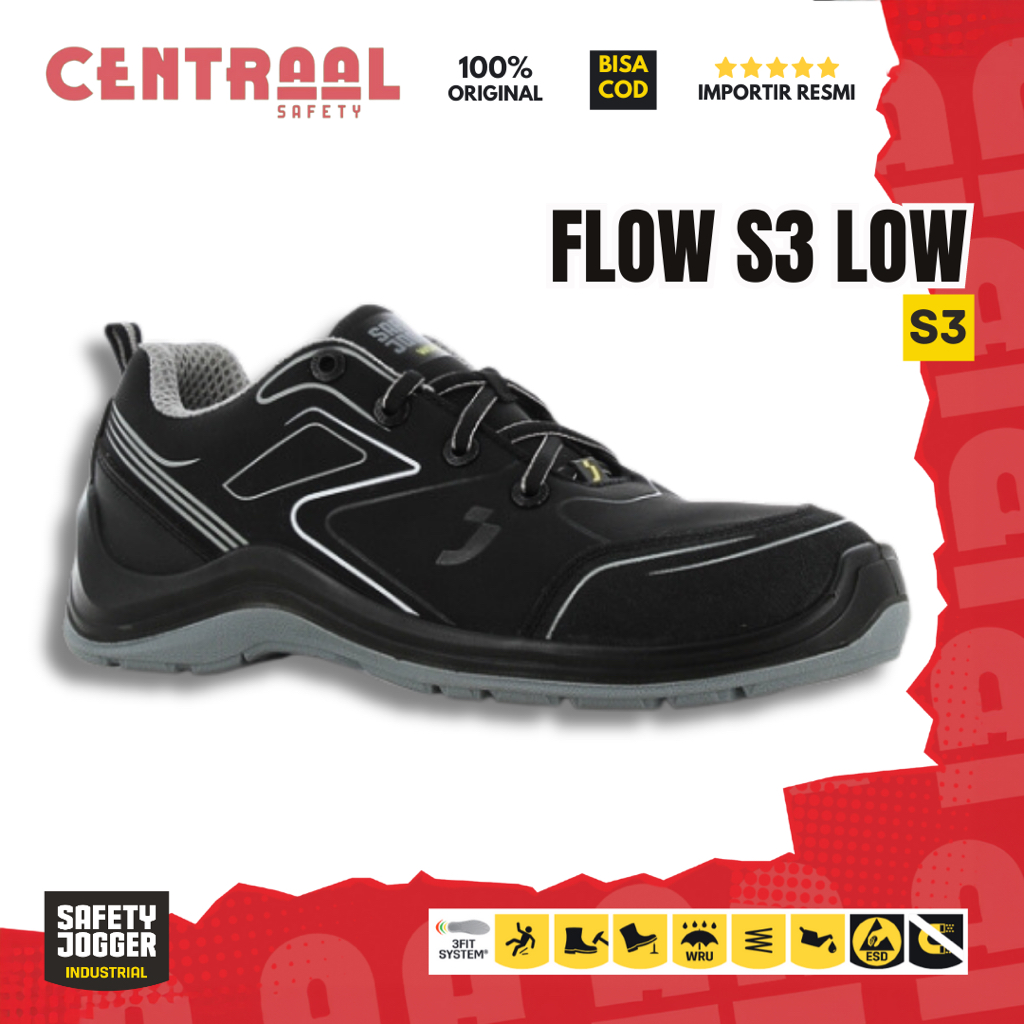 Safety Jogger FLOW S3 LOW / SEPATU SAFETY JOGGER
