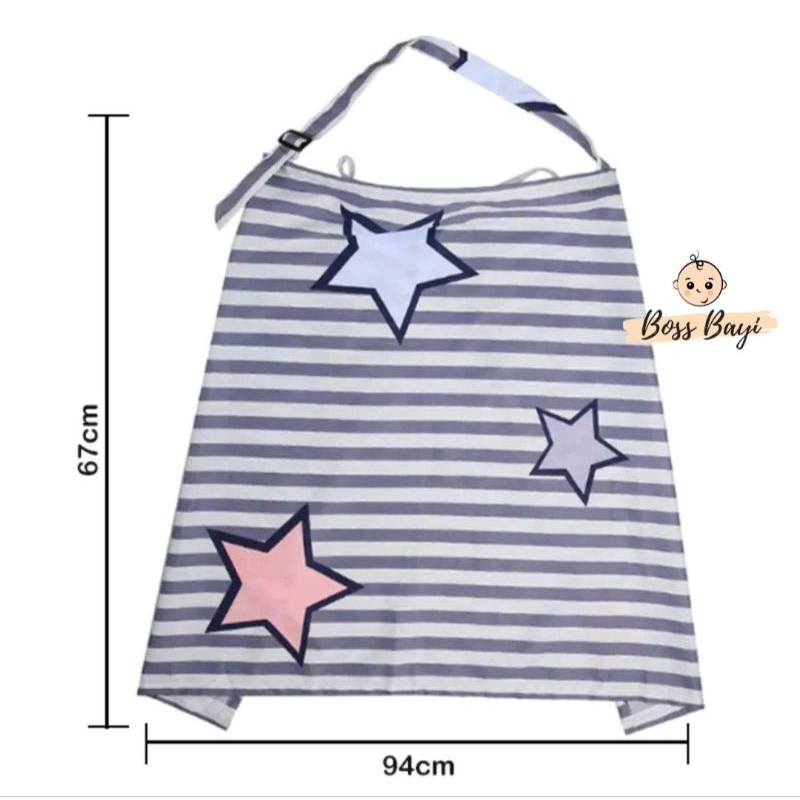 BOSS BAYI - Apron Menyusui / Celemek Penutup Ibu Menyusui Bayi / Breastfeeding Cover