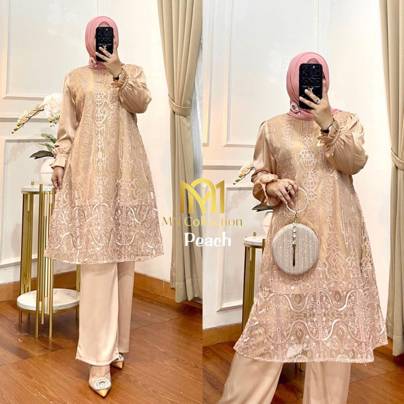 One Set Organza Bordir