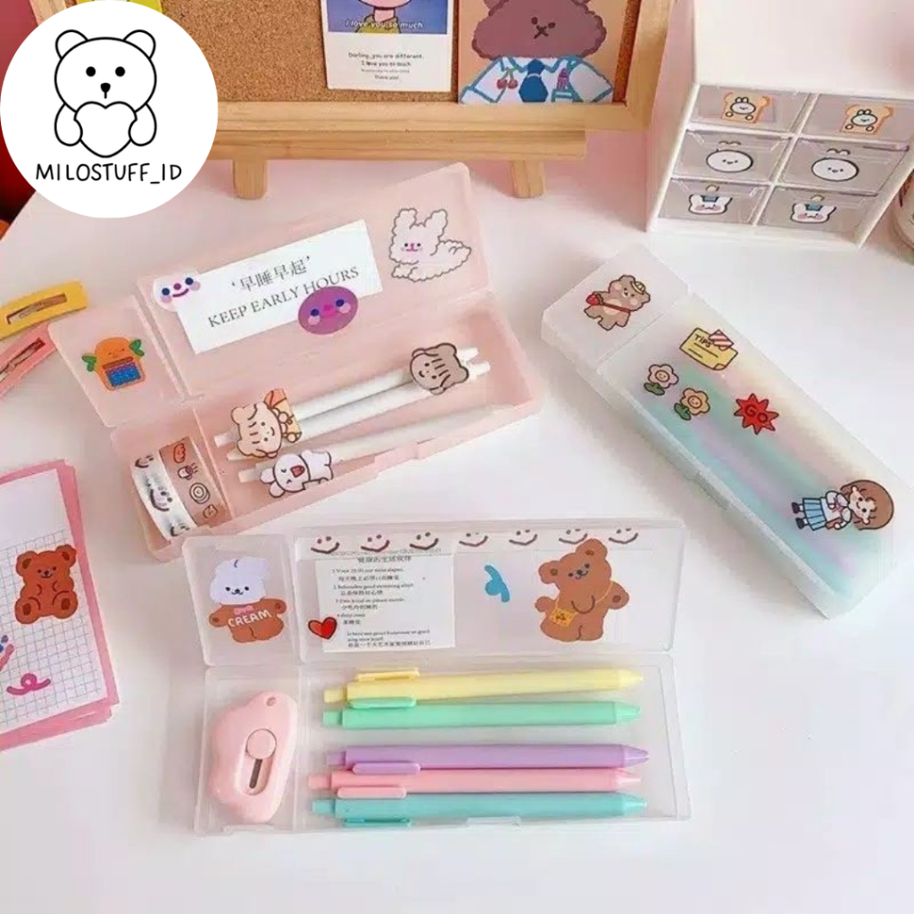 

[MILOSTUFF_ID] Pensil Case Transparent--MS0028