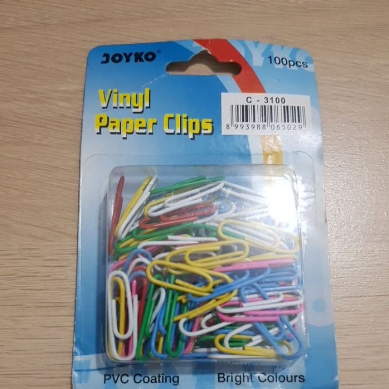 

Vinyl Paper Clips warna warni / Klip kertas / Paper Clip