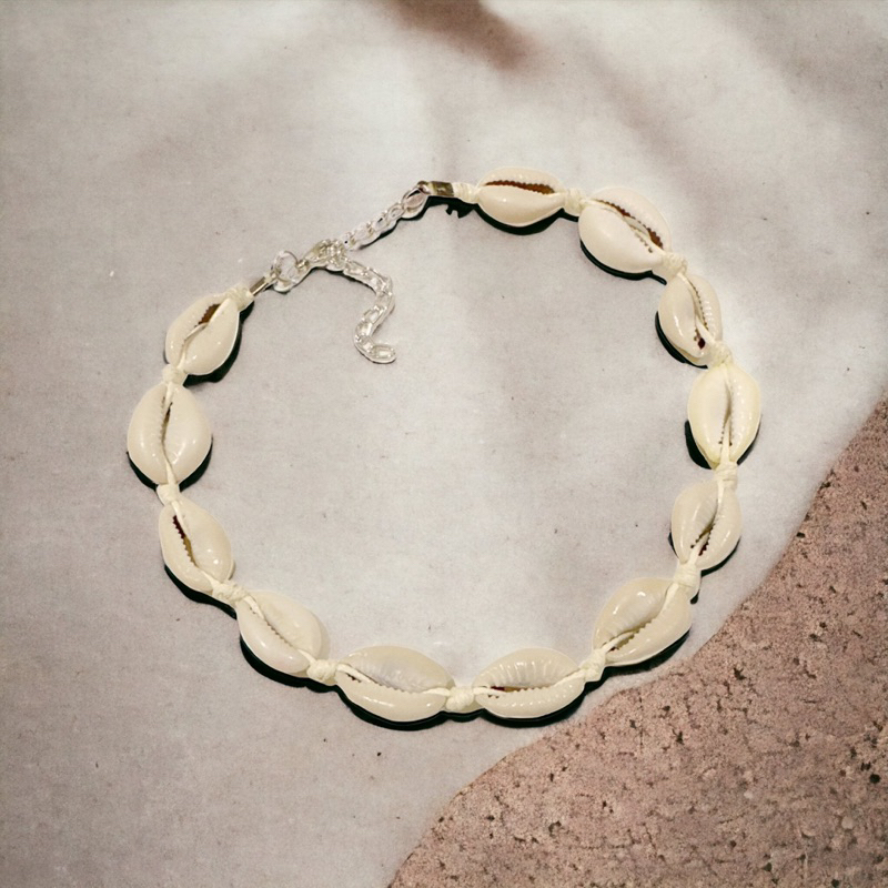 Kalung Tali Kerang Bali Bohemian Seashell Natural Shell Necklace Choker