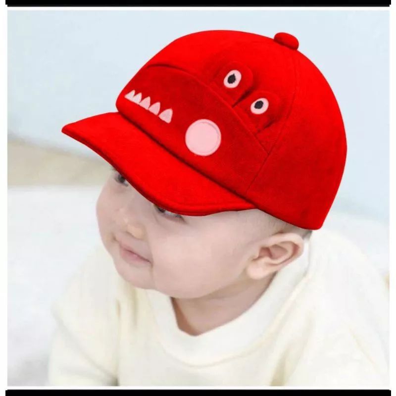 Topi Anak Crocodile/ Topi Anak Aligator Usia 0-2 Tahun