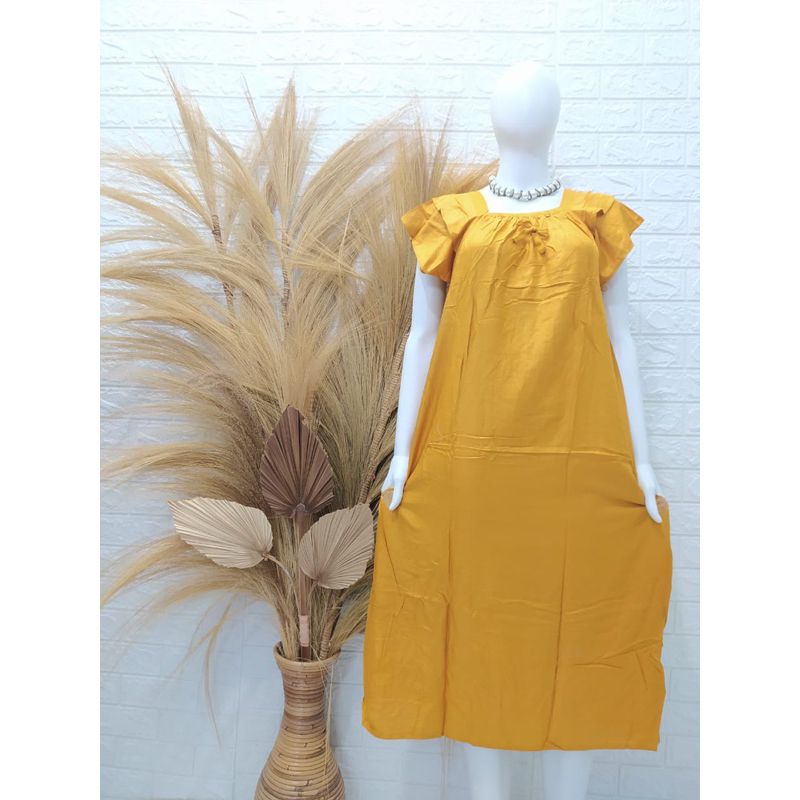 Daster Pita Tangan Susun Polos