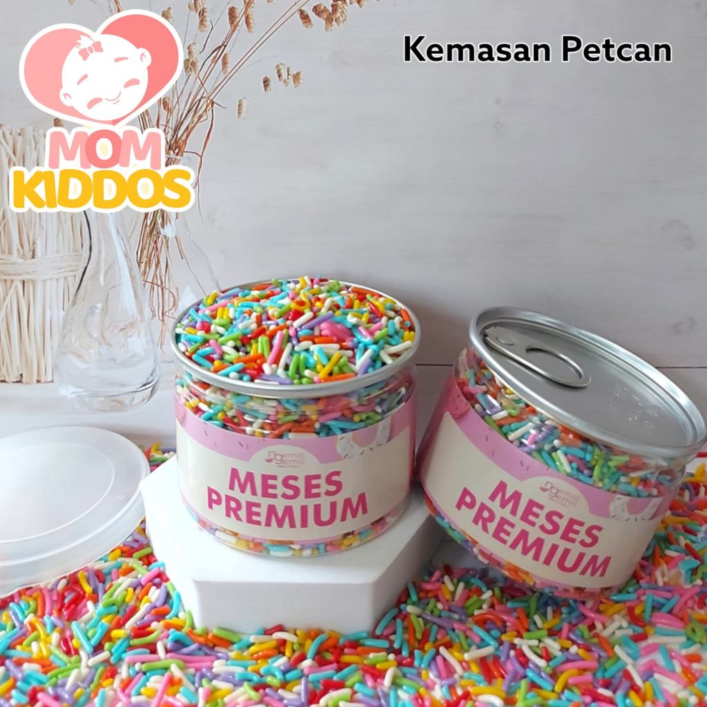 

Meses Pelangi Butiran Pelangi - Sprinkle Topping Kue Premium (Kemasan PET CAN)
