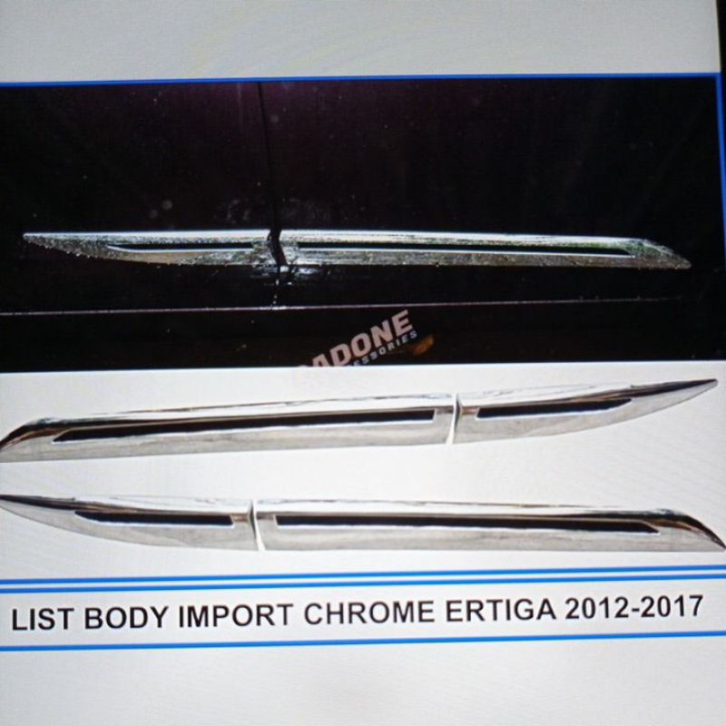 lis list body bodi samping mobil suzuki ertiga 2012 2013 2014 2015 2016 2017 chrome crome