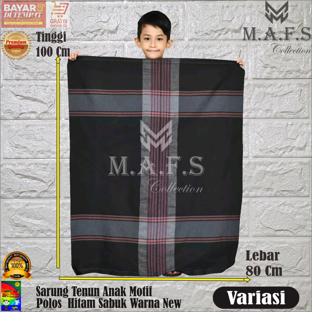 SARUNG ANAK SARUNG TENUN MOTIF  SABUK WARNA TUMPAL GARIS ALBAHRAIN