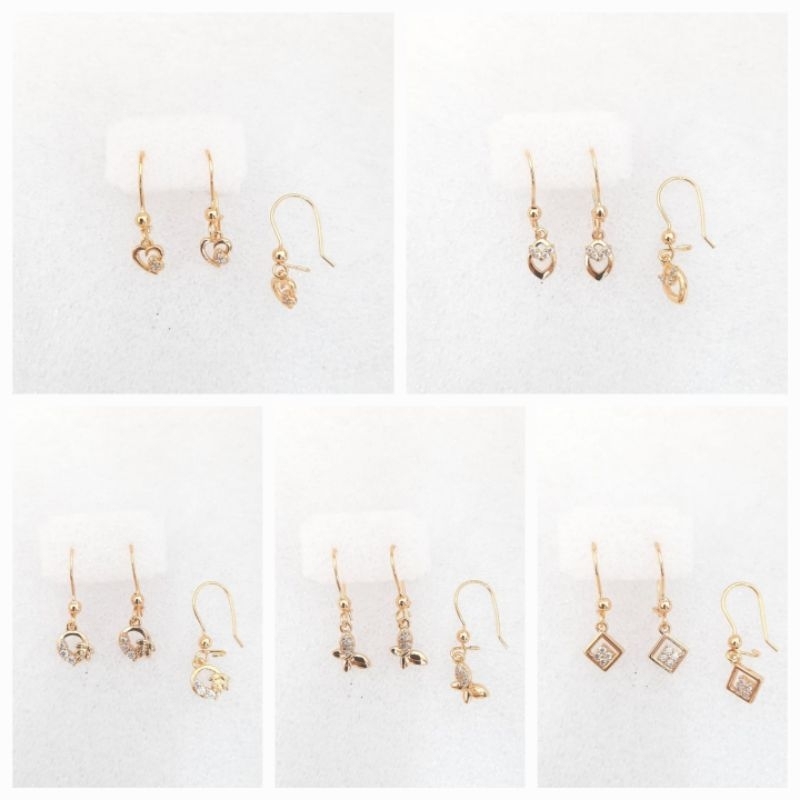 anting emas wanita dewasa