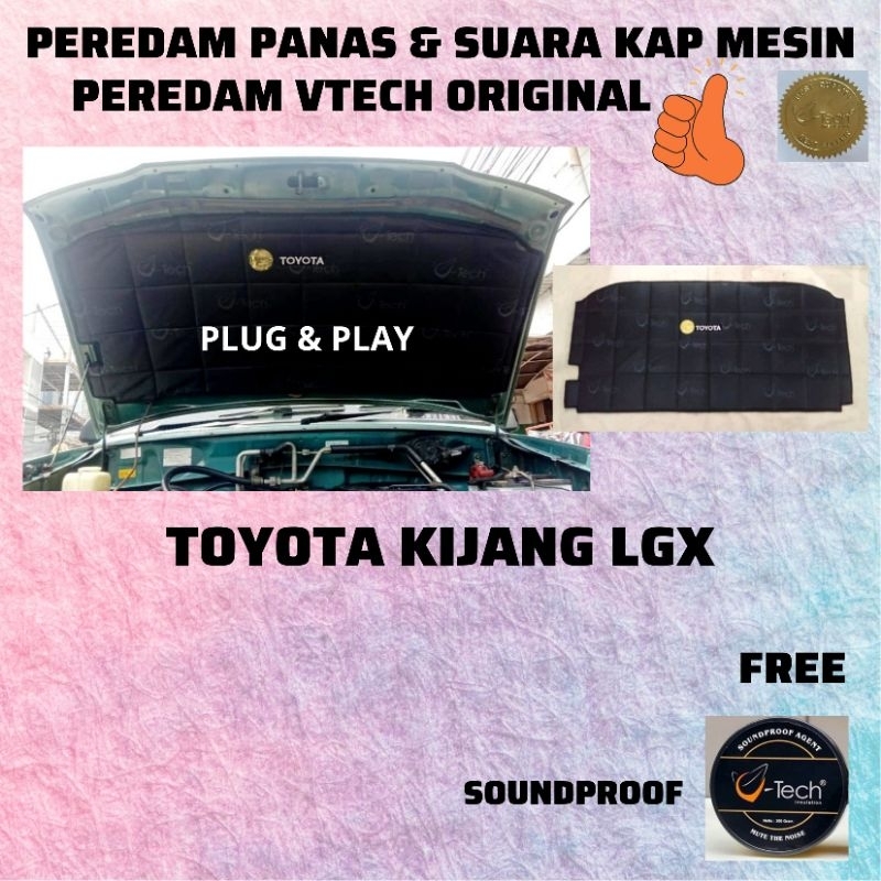 BestExclusive Vtech ORI,  Peredam Panas dan Suara Kap Mesin TOYOTA KIJANG  LGX