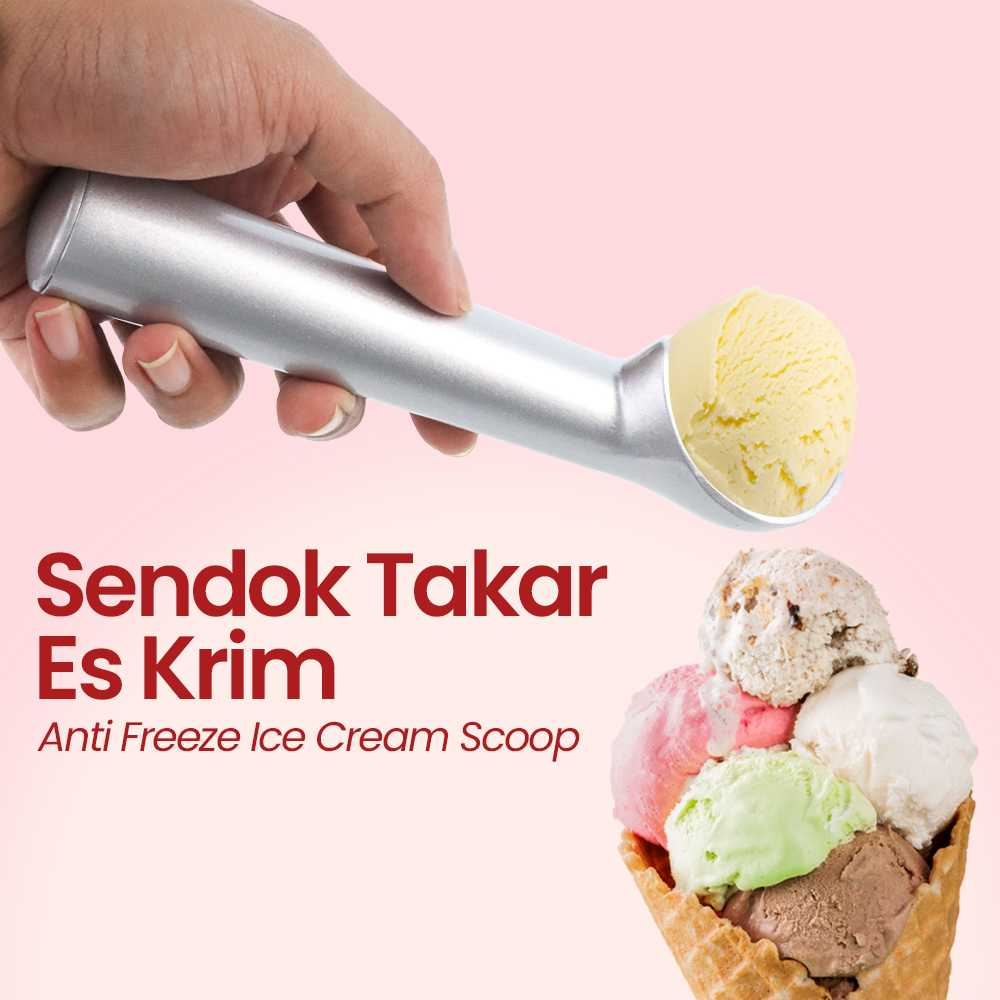 TOPINCN Sendok Takar Es Krim Gula Kopi Anti Freeze Ice Cream Scoop