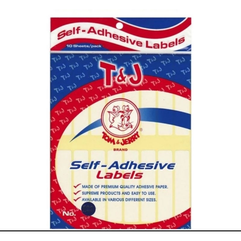 

LABEL stiker TOM AND JERRY, label nama/harga/tipx(isi10lembar)
