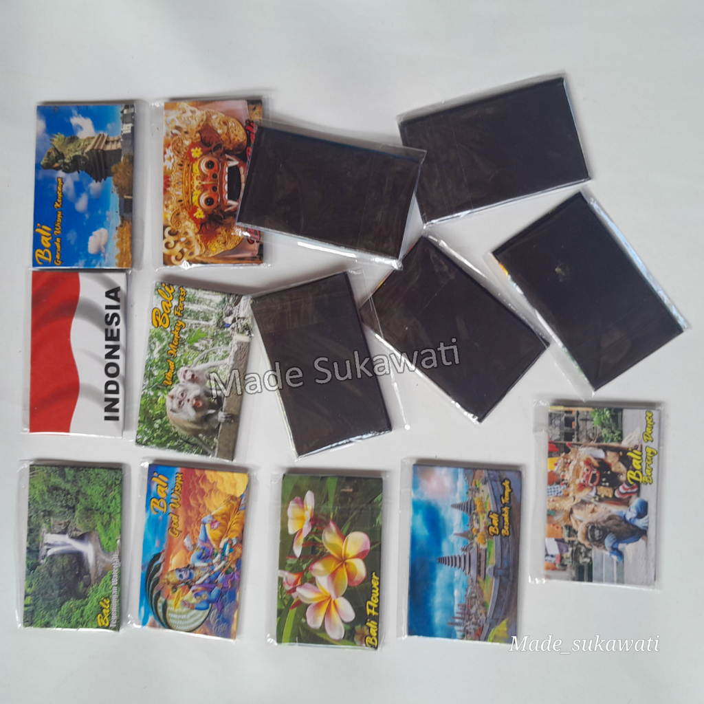 Magnet Kulkas printing Fridge hiasan tempelan kulkas motif khas bali