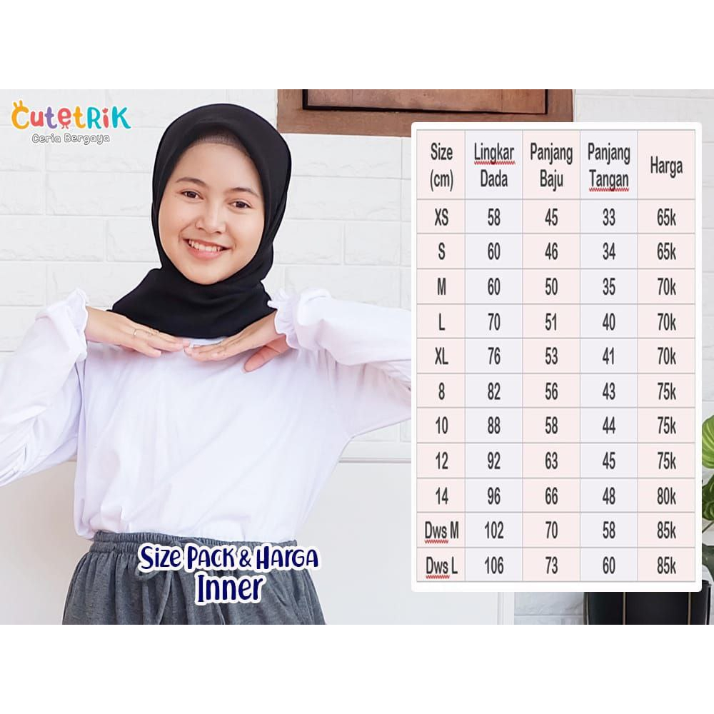 Baju Inner Cutetrik