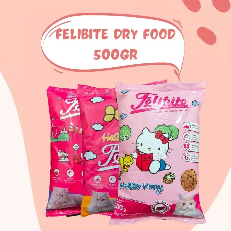 [DRYFOOD] FELIBITE ADULT 500GR KIBBLE FISH/DONUT