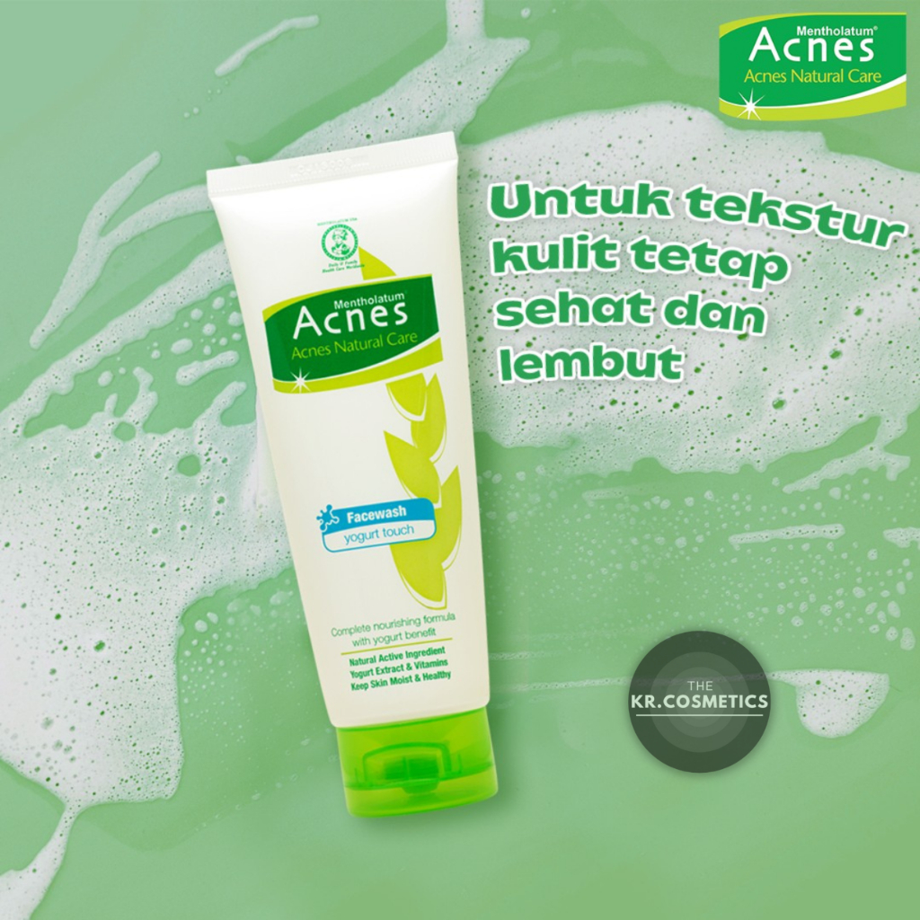 Acnes Yogurt Touch Face Wash sabun muka jerawat 50gr | 100gr