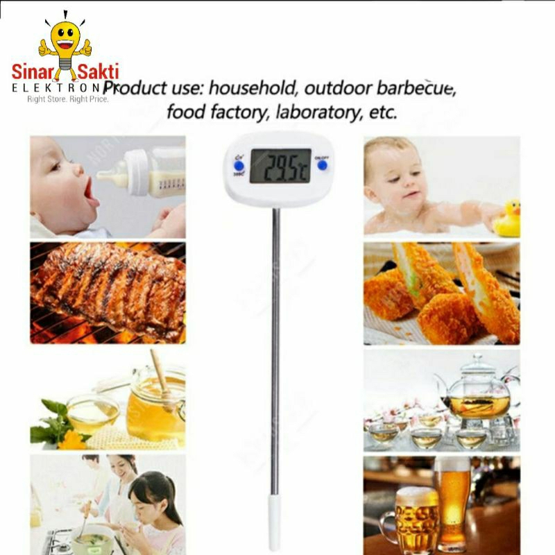 Termometer Masak Digital / Kopi Suhu Air Minyak Bbq Dapur Makanan Minuman