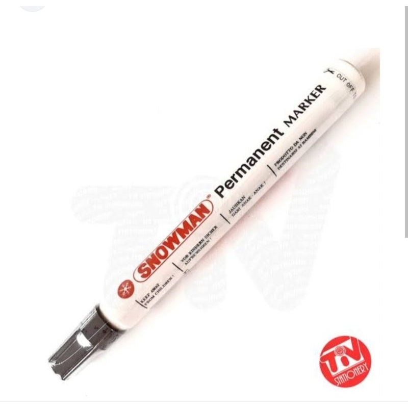 

Spidol Permanent Marker Snowman Tinta Hitam
