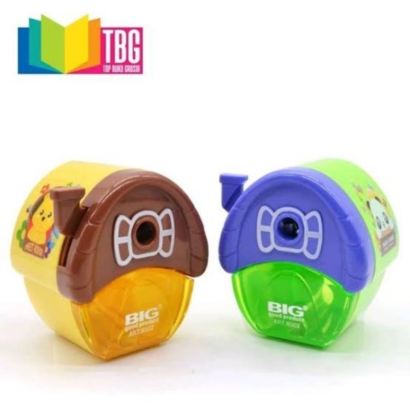 

Rautan Asahan Pensil Meja ADA PENAMPUNG SAMPAH BIG 8002 Pencil Sharpener
