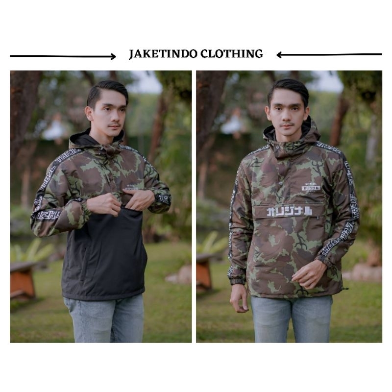 jaket Pria Cagoule Outdoor Windbreaker Distro Original