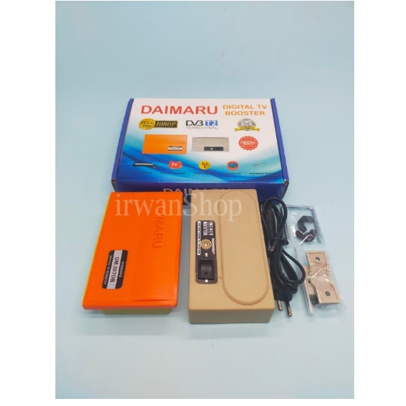 Booster Antena Tv Digital UHF Daimaru DM 307DB Satu Set Power suplay dan booster outdoor