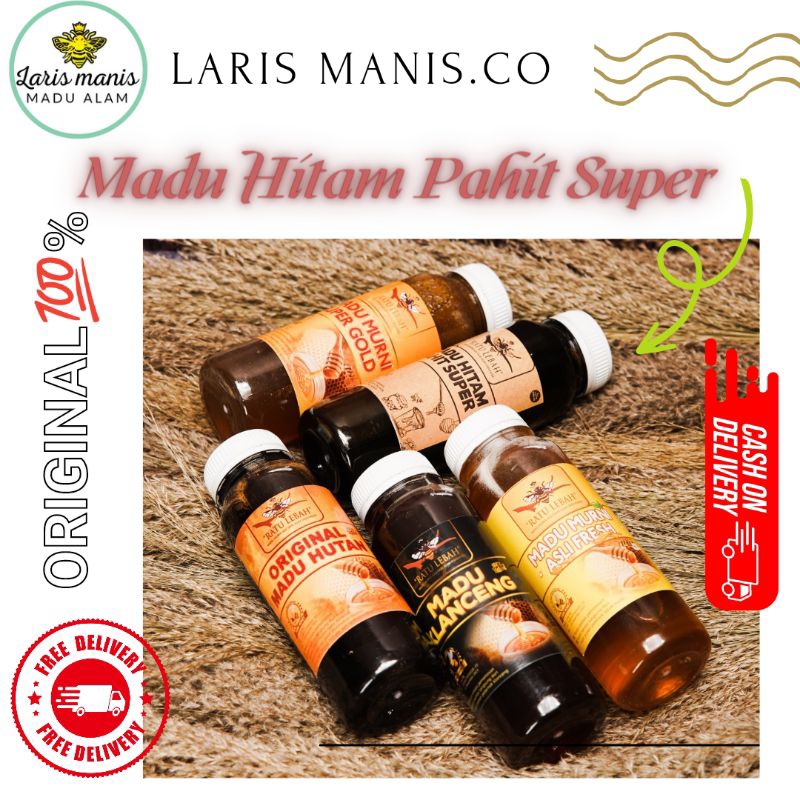 

MADU ASLI MURNI MADU HITAM PAHIT RATU LEBAH 500ML HERBAL UNTUK DIABETES, KOLESTEROL