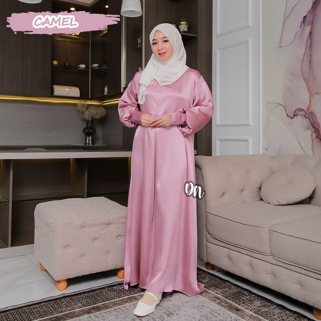 KARINA DRESS CARDENZA SILK SIMAR KILAP MEWAH GAMIS PESTA WANITA SYARI OOTD FASHION TERKINI