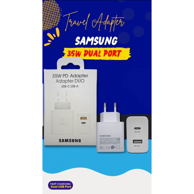 Batok/Adaptor Samsung 45 Watt/Dual ports/Super Fast