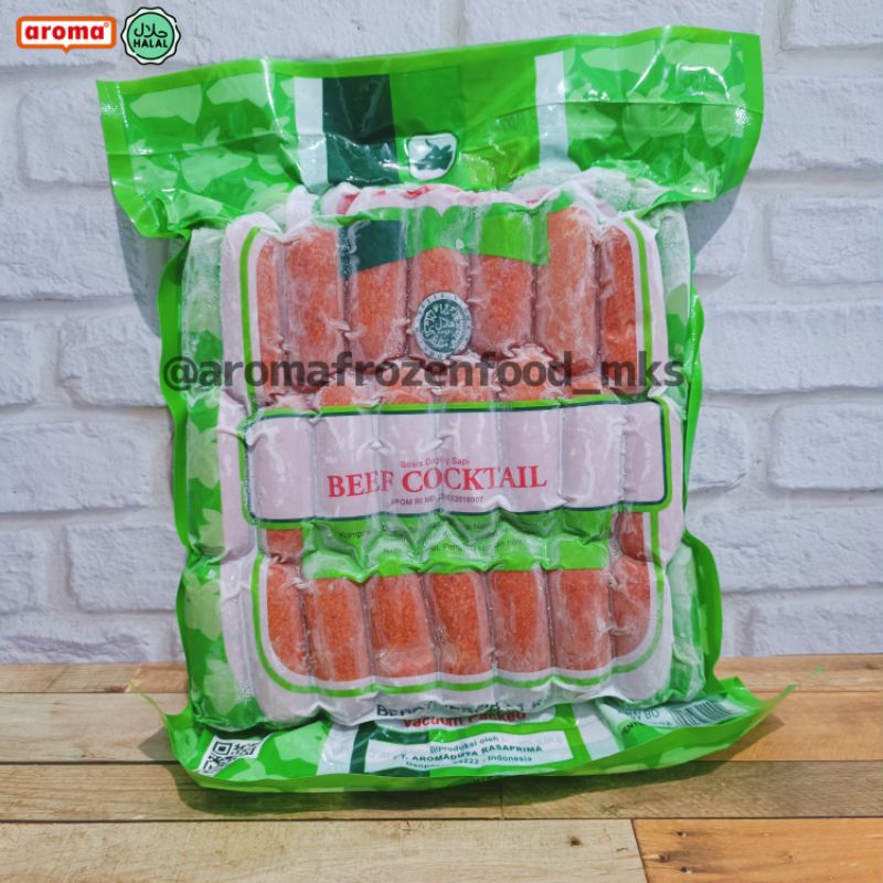 

AROMA BEEF COCKTAIL SAUSAGES / SOSIS SAPI 1 KG