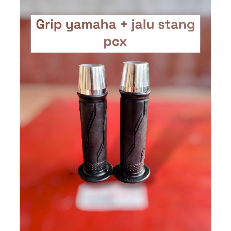 HANFAT HAND GRIP MODEL BEAT+JALU STANG PCX CROME UNIVERSAL