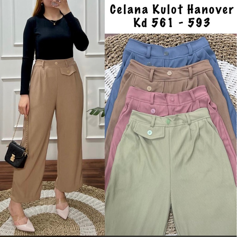 celana kulot hanover wanita celana kulot kaos knit hanover