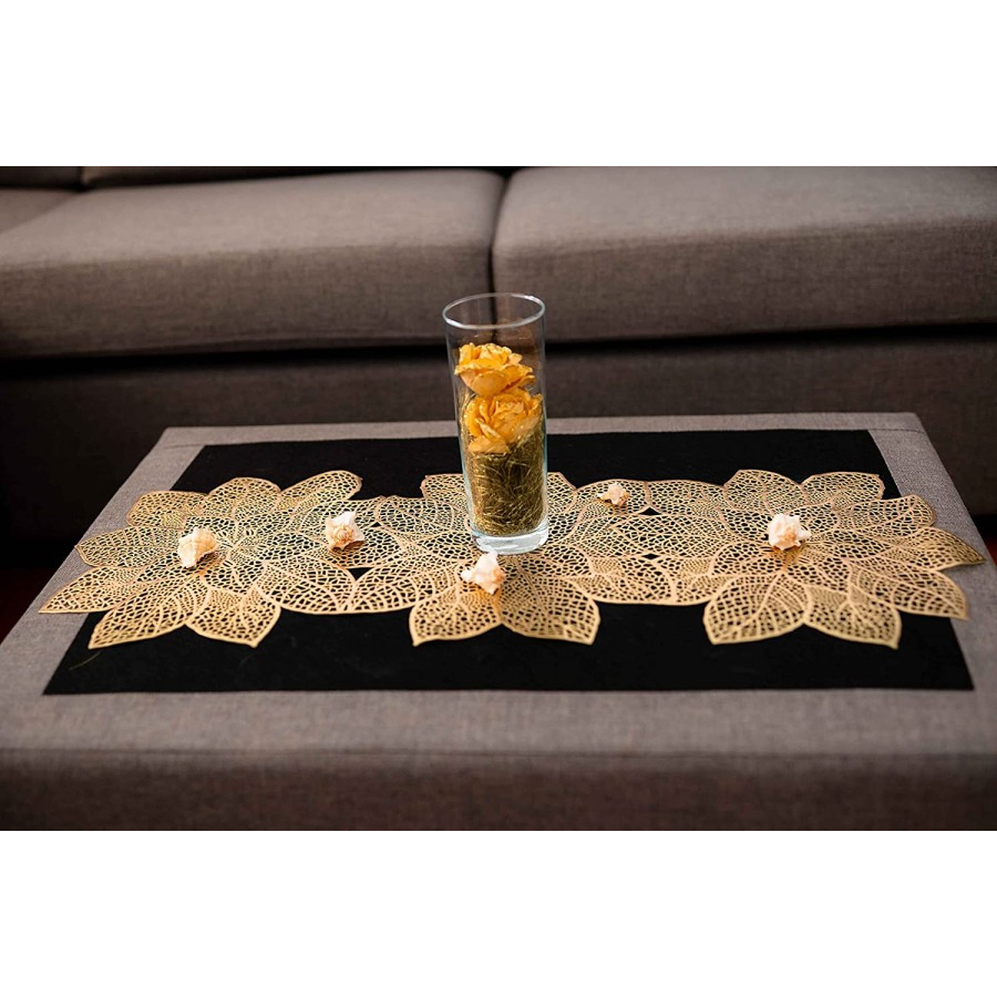 Taplak Meja Panjang / Taplak Meja Tamu Cantik Gold