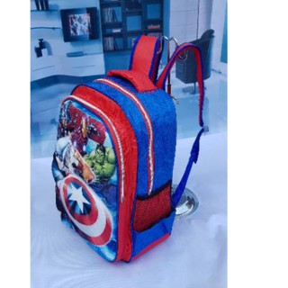 FREE ONGKIR Tas Anak Sekolah Ransel SD Import Spiderman Laba Laba Timbul