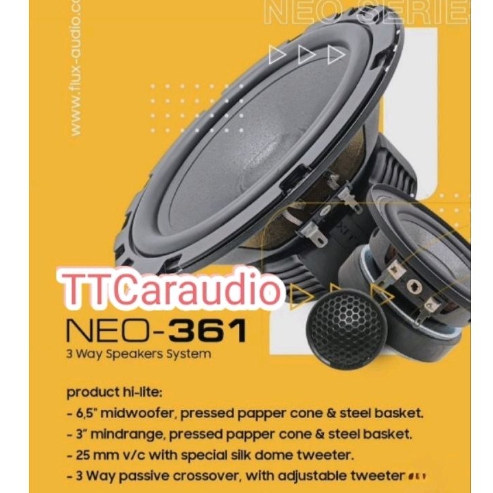 Speaker 3way Flux NEO 361 High End Speaker Product Original Flux