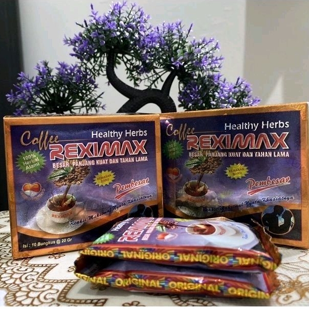 Kopi Herbal Reximax isi 10 sachet suplemen penambah stamina pria