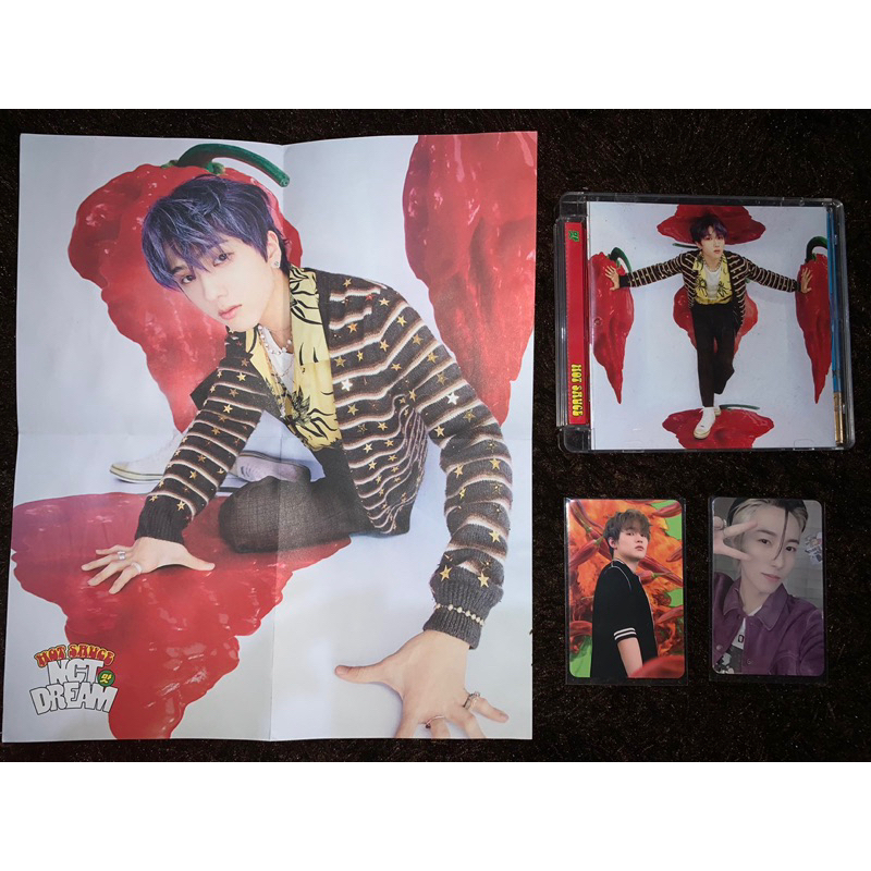 Jisung Jewel Case Hot Sauce NCT Dream Unsealed / Photocard NCT / PC Renjun AR Selca / PC Chenle AR C
